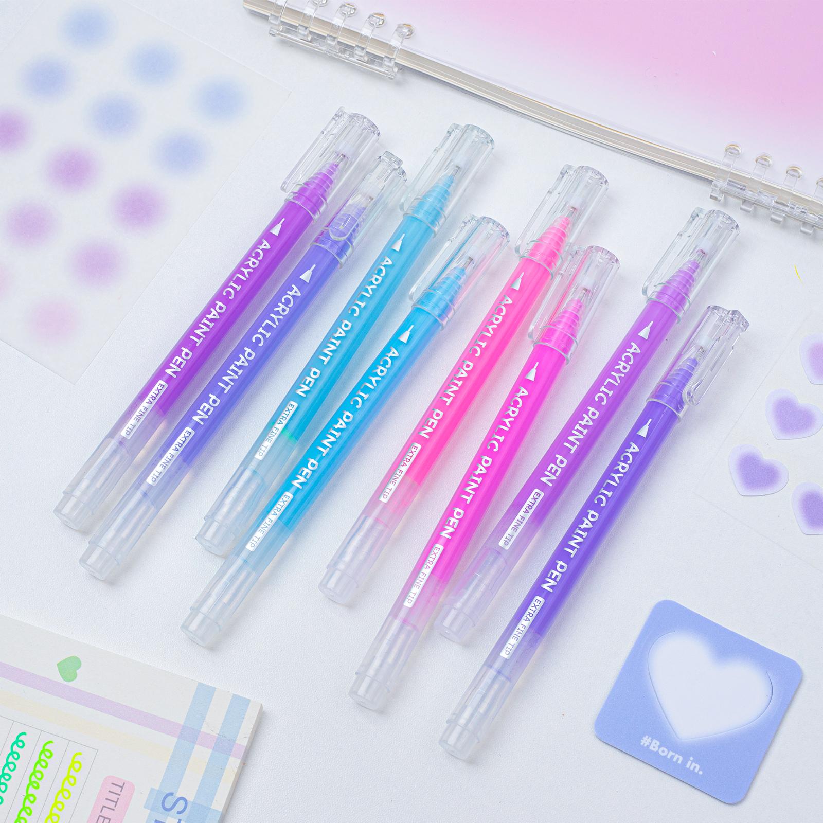 Acrylic Gel Pens for Drawing, Colors Gel Paint Pens Ultra Fine ST Point 1.0 , Set of Acrylic Marker Pens Color Ink for  Journaling, Crafts Art Supplies tiktokshopblackfriday