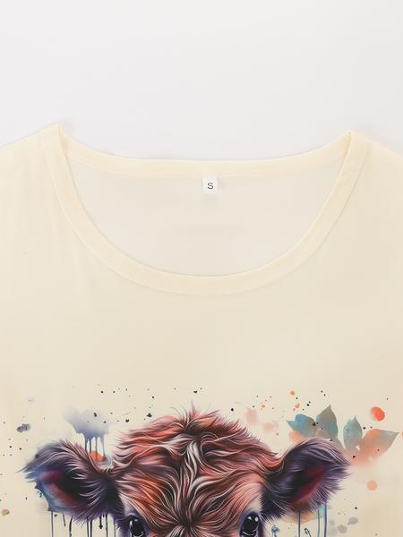 Women's 2-Piece Pajama Set, Casual Round Neck Long Sleeve Top & Elastic Pants, Cartoon Print, All-Season Comfortable Sleepwear