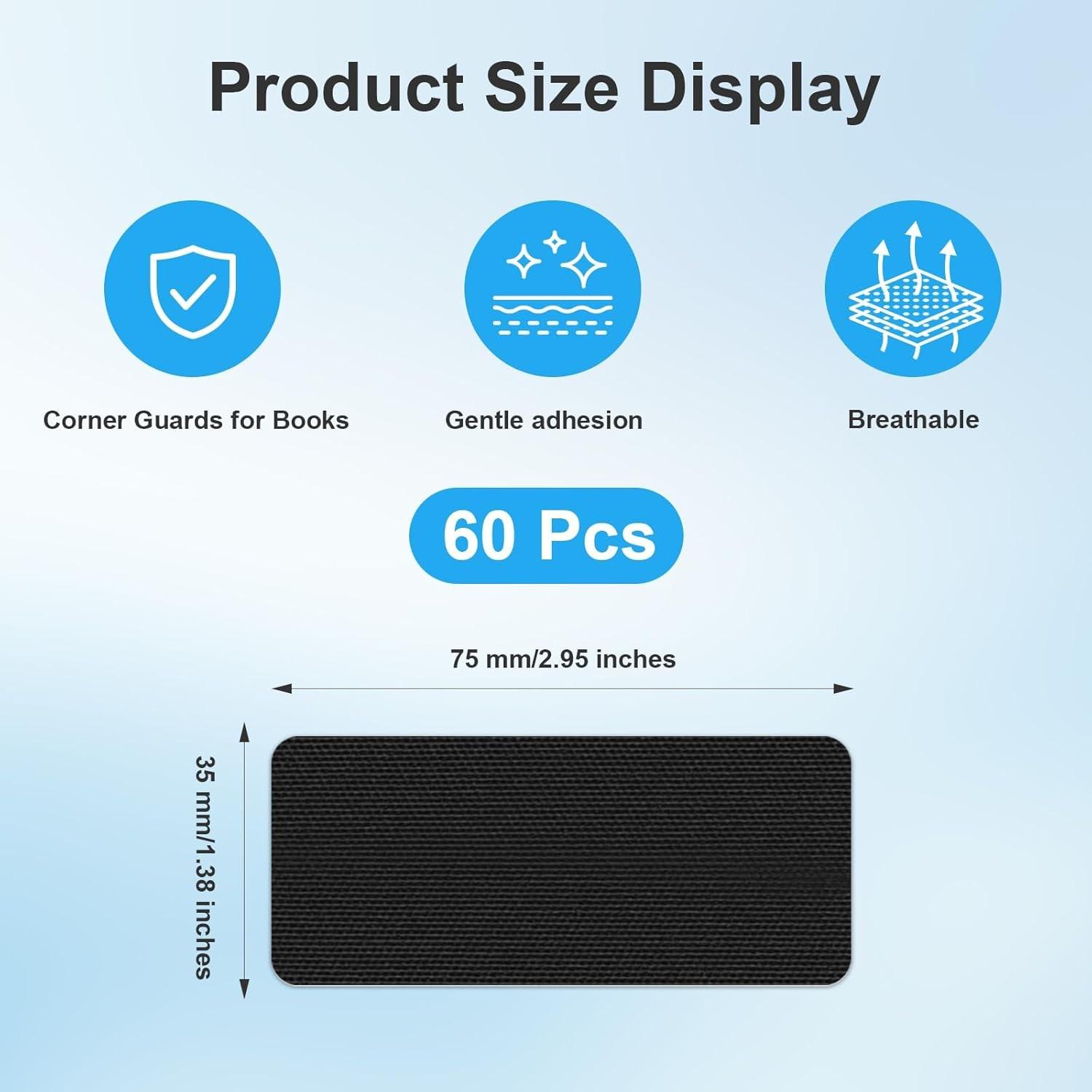 (60 PCS)Black Premium Tape , Easy to Use, Convenient to Carry, Strong Adhesive Tape Multi