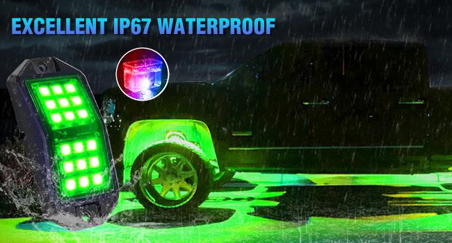 Nilight RGB LED Rock Lights Kit 12 PCS 18LED Wide Angle Wheel Well Light with Remote & Bluetooth App Dual Control Multi Modes Underglow Multicolor Neon Pod for ATV UTV SUV Offroad Truck RZR Boat Nilight RGB LED Rock Lights Kit 12 PCS 18LED Wide Angle Wheel Well Light with Remote & Bluetooth App Dual Control Multi Modes Underglow Multicolor Neon Pod for ATV UTV SUV Offroad Truck RZR Boat