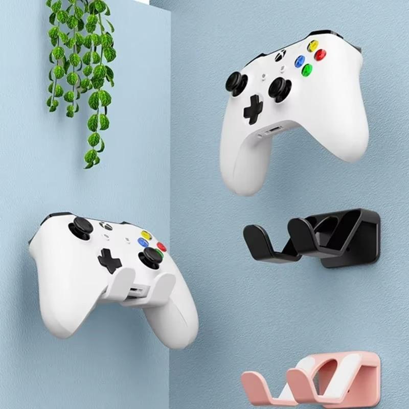 1PC Wall Mounted Game Controller Bracket, No Punching Required, Controller Storage Rack, Gamepad Headphone Headset Hanging Bracket Hanger