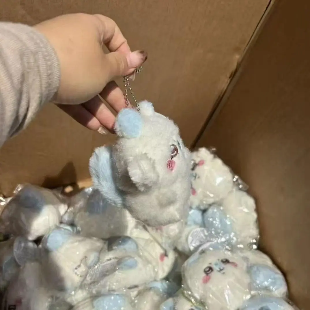 JIYI Momonga Series Plush Keychain Cute Usagi Hachiware Momonga Flying Squirrel Soft Kawaii Doll Fluffy Pendant Gift