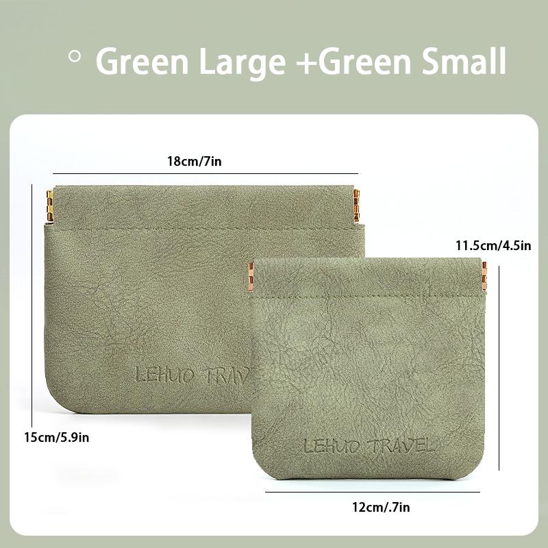 Purse Chaos Fixer Pouch Mini Auto Closure  Snappy Pouch For Keys/Changes/Coins/Lipstick/Cards Bag essentials in Marshmallow Colors Cosmetic Accessories Organizer Makeup Pouch Waterproof Pouch Glossy Pack