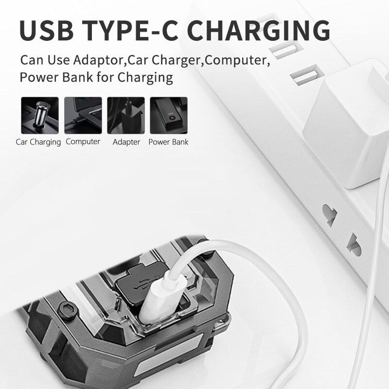 Wild Bright 1-pack keychain lamp, multi-functional magnetic flashlight, LED outdoor work high-brightness warning light, portable camping emergency multi-purpose lamp, strong magnetic adhesion, can be used as a hat clip lamp, suitable for outdoor camping.