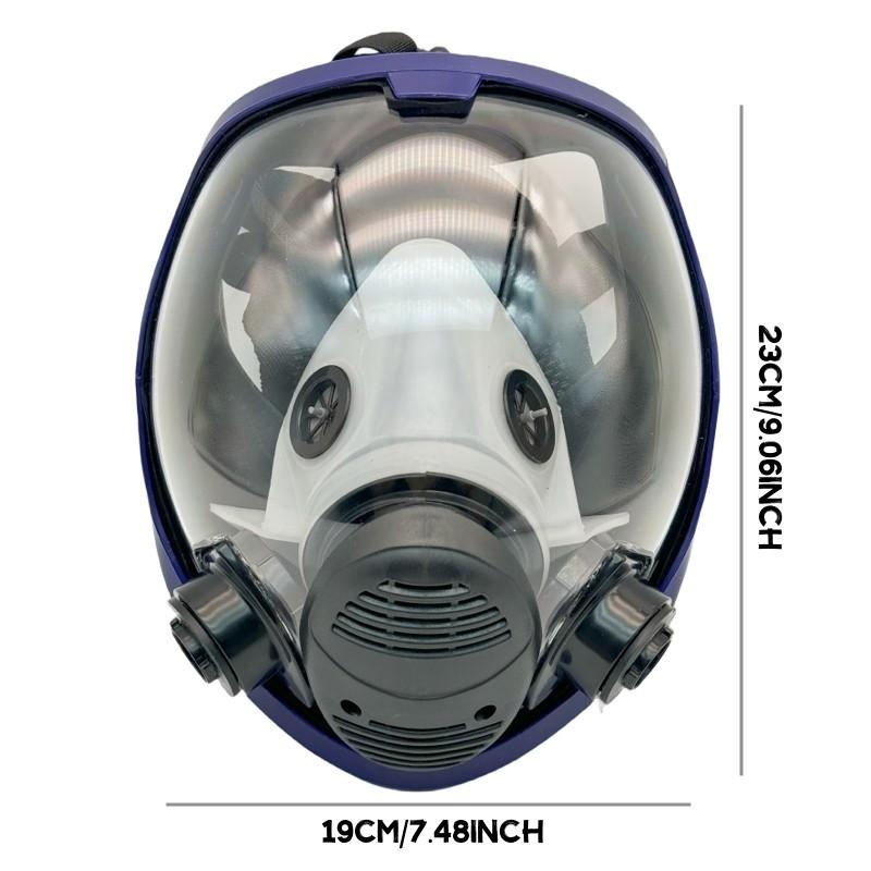 Reusable Anti-Fog Anti-Toxic Full Face Mask with Filter, Gas and Dust Protection, Ideal for Painting, Woodworking, Construction and DIY