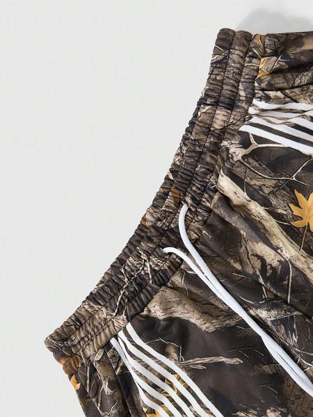 Men's Streetwear Striped Straight Leg Pants Set, Letter Print Design, Casual Hip Hop Style, Vintage American College Fashion