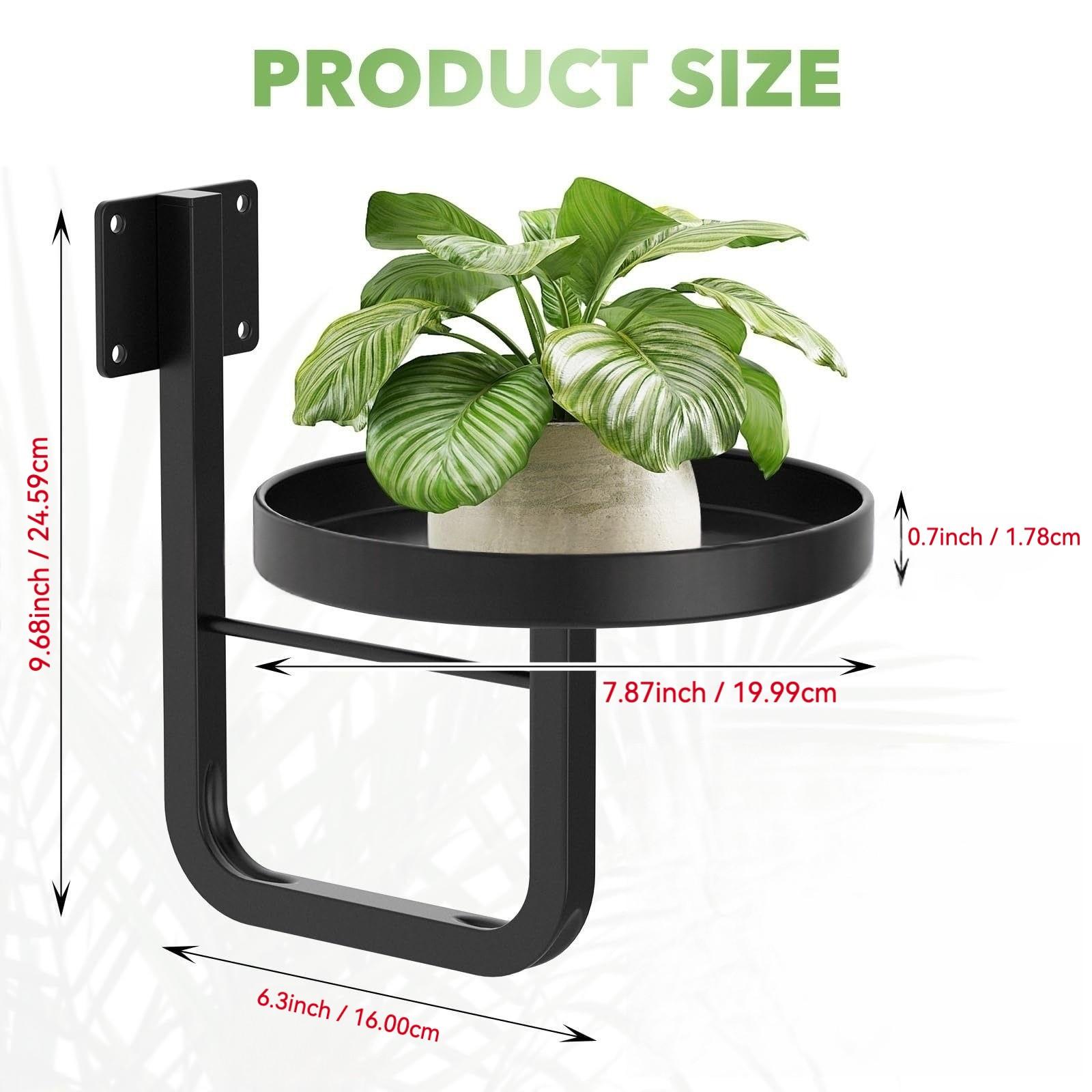 Wall-Mounted Plant Stand, Metal Wall-Hanging Planter Shelf, Indoor Plant Frame, Home Decor, Vertical Gardening Solution, Wall Plant Holder