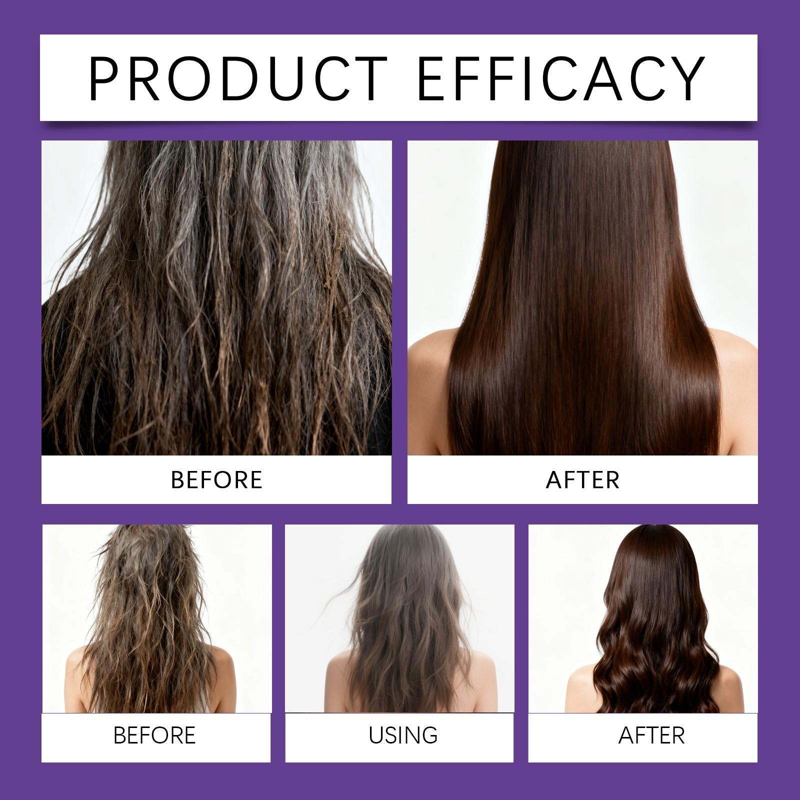 Rosemary Hair Essence Spray, Glossy Moisturizing Hair Care, Smooth and Voluminous, No-Rinse Nutrient Liquid Treatment