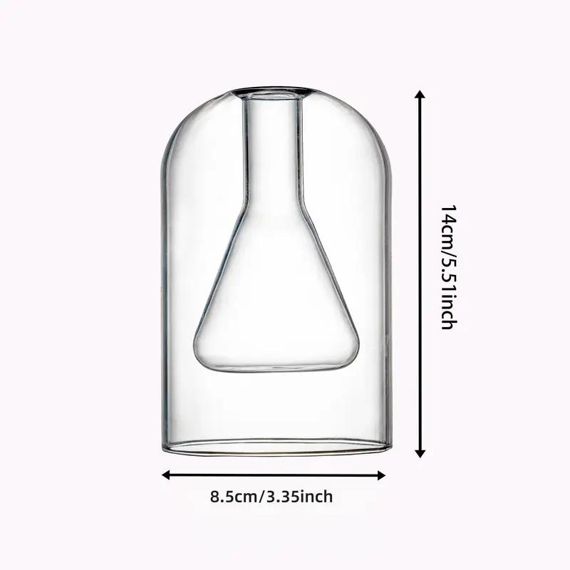 Clear Glass Aromatherapy Diffuser, 1 Count Portable Glass Diffuser Bottle, Modern Desktop Decorative Aromatherapy Scent Diffuser Bottle, Non-Electric Home Fragrance Oil Diffuser for Bathroom, Living Room, Hotel