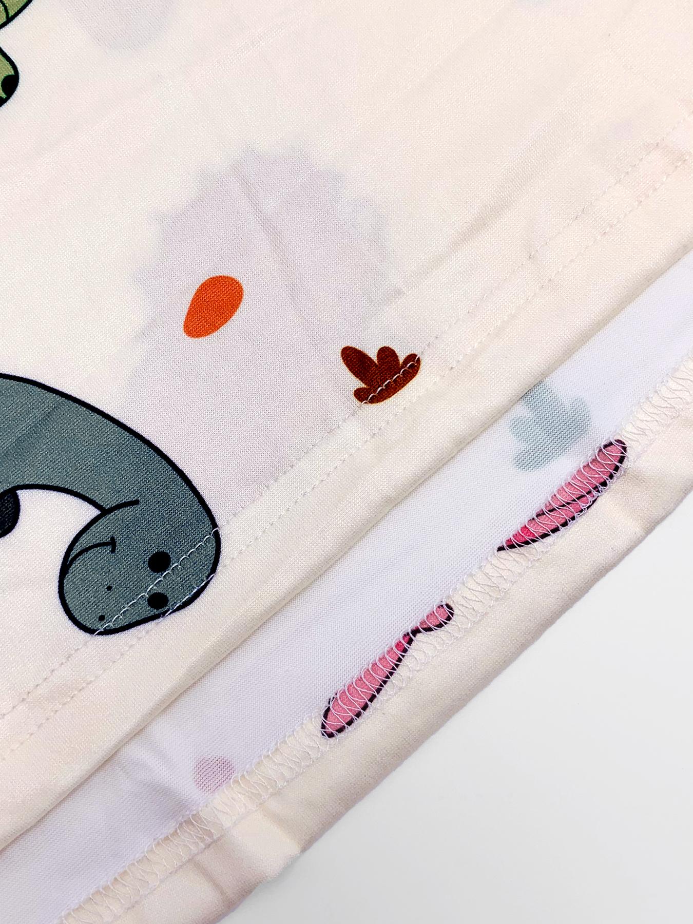 Plus Size Dinosaur Print Elastic Waist Pyjama Set, Casual Cami Top & Ruffle Hem Shorts Set, Summer Outfits 2024, Summer Clothes, Women's Summer Sleepwear