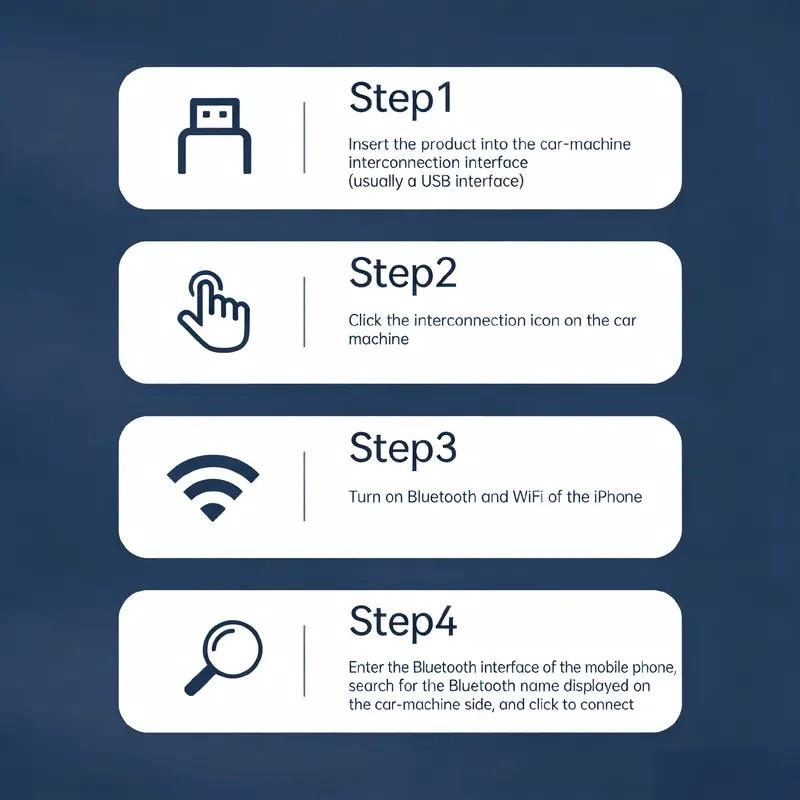 2026 Wireless Carplay Adapter for iPhone/android, Quick Connect, Hands-Free Calling, Bluetooth-compatible Dongle with Charger