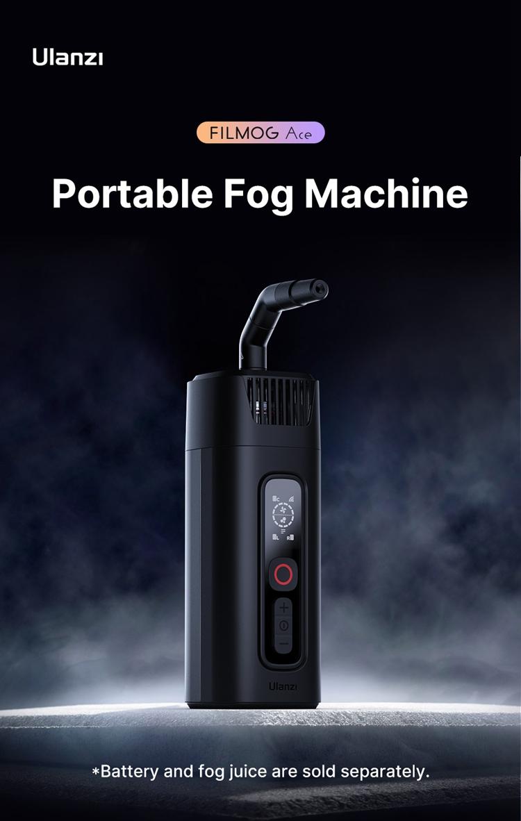 FILMOG Ace Fog Machine 40W Handheld Dry Ice Smoke Machine Studio Video Film Stage Effects Wireless Control Simple Version
