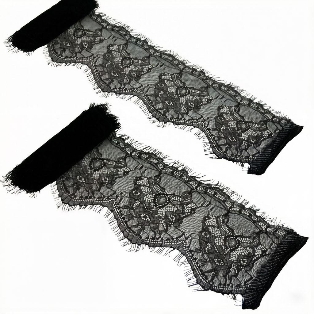 3m Per Pack, 15.5cm Width, Eyelash Trim, Cutout Lace, Sewing Supplies, DIY Accessories for Home Curtains, Clothing Embellishments