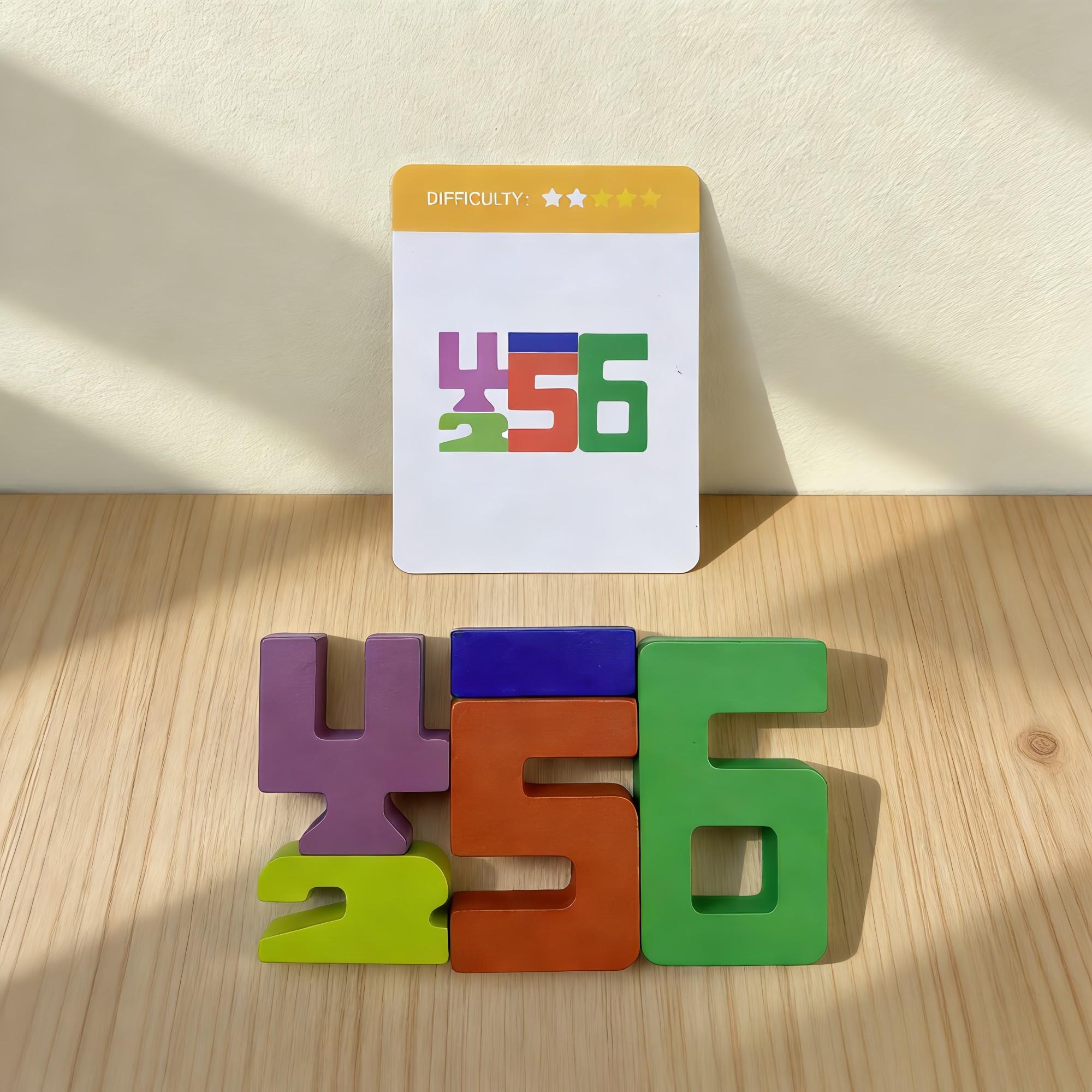 Montessori Number Blocks Stackable Toy Set, Stem Educational Toys for ...