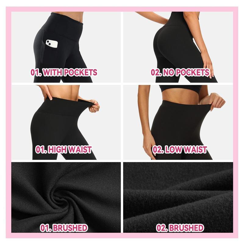 Showitty 3 Pack High Waisted Yoga Pants Winter Warm Workout Leggings Showitty 3 Pack High Waisted Yoga Pants Winter Warm Workout Leggings