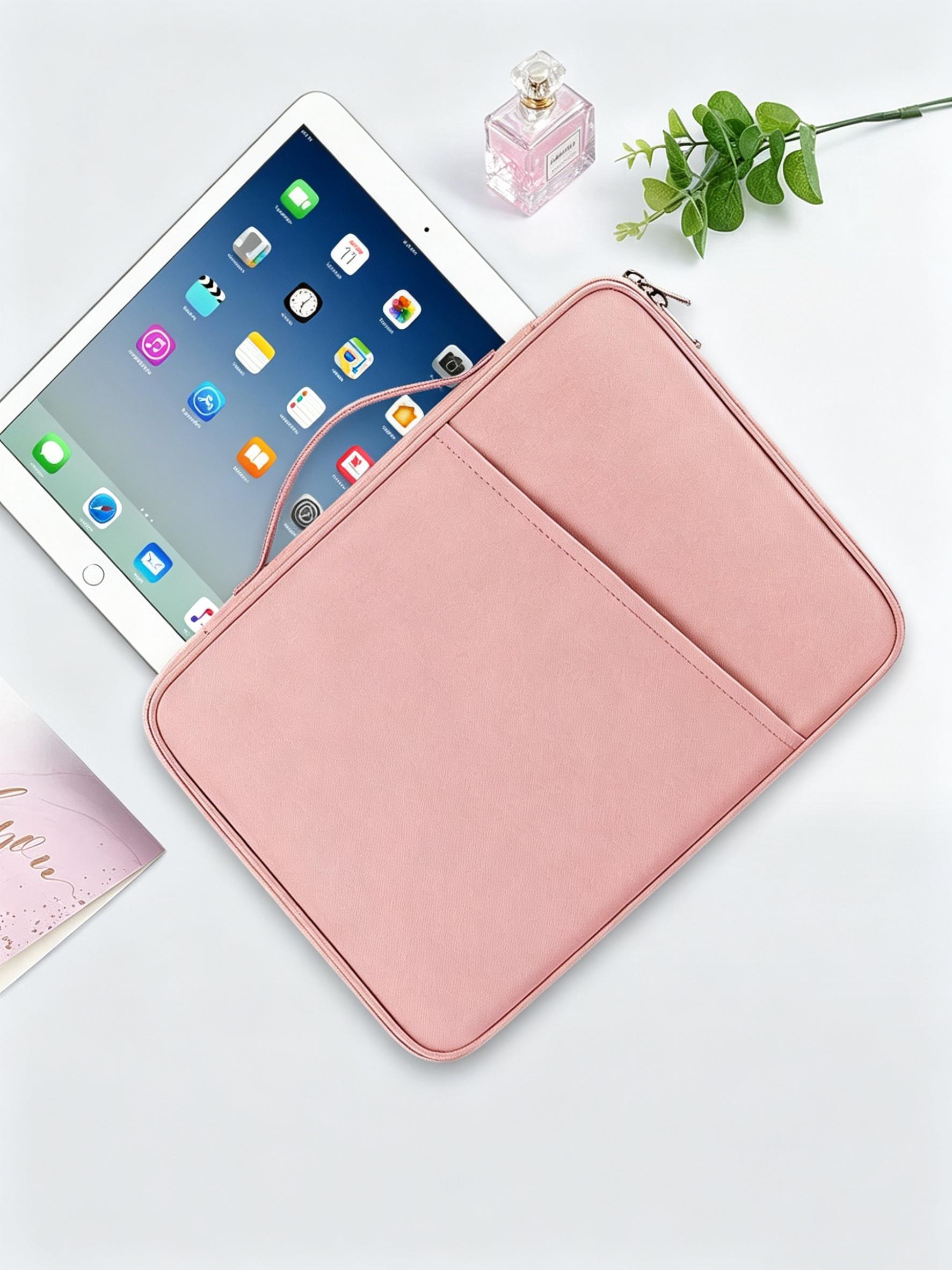 12.9 Inch Tablet Sleeve Bag with Handle – Splash-Resistant & Shockproof Organizer for iPad Pro, Surface Go 2, Vivo Tablet, Samsung Tab, Multi-Compartment for Pens, Cables & Tech Accessories