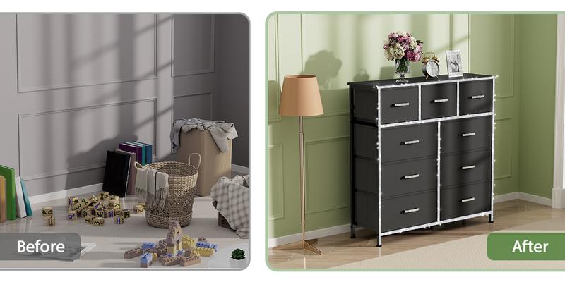 Mr IRONSTONE Tall Dresser with 11 Drawers, White Dresser for Bedroom Drawer Organizer Storage Drawers, Fabric Storage Tower with 9 Drawers, Chest of Drawers with Steel Frame, Wood Top for Nursery, Living Room, Closet, Deals for You Days Mr IRONSTONE Tall Dresser with 11 Drawers, White Dresser for Bedroom Drawer Organizer Storage Drawers, Fabric Storage Tower with 9 Drawers, Chest of Drawers with Steel Frame, Wood Top for Nursery, Living Room, Closet, Deals for You Days