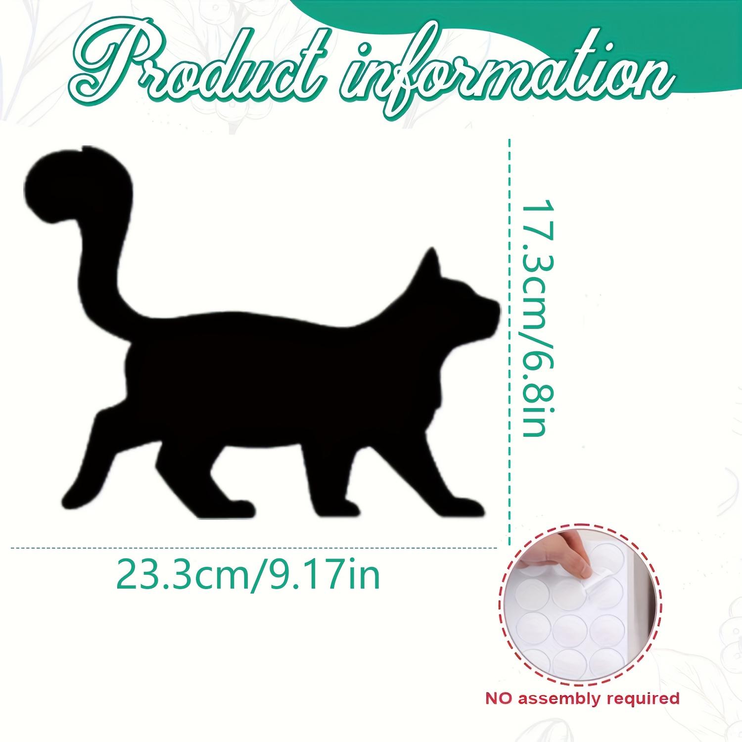 Wooden Walking Cat Door Frame Decor, Wall Art for Home Decoration, Irregular Shape Panel, Easy to Install, Perfect for Festive Decor