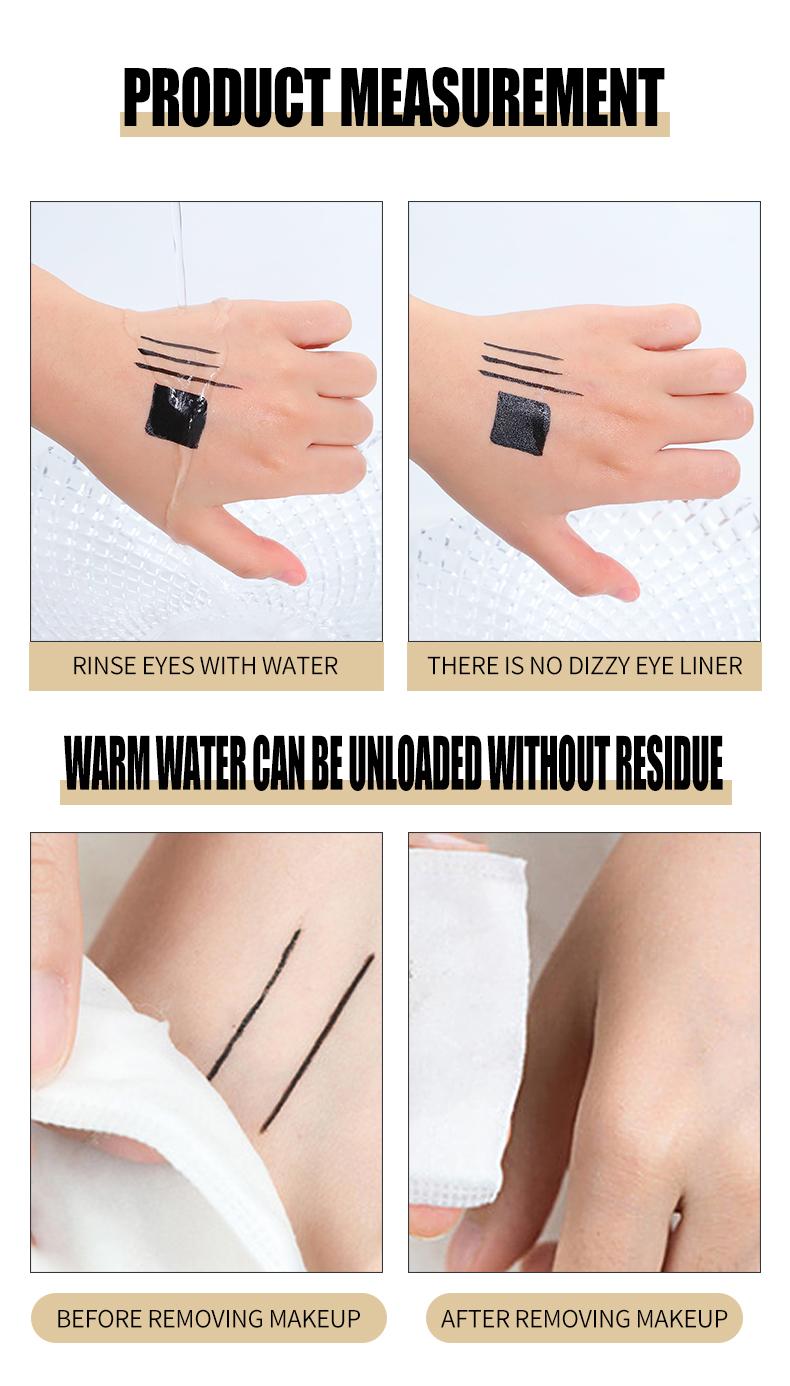 Waterproof Liquid Eyeliner - Smudge-proof, smear-proof, long-lasting precision fiber tip design effortlessly creates perfect eyeliner lines. Black eyeliner pen. Women's makeup. Ideal Christmas Gift