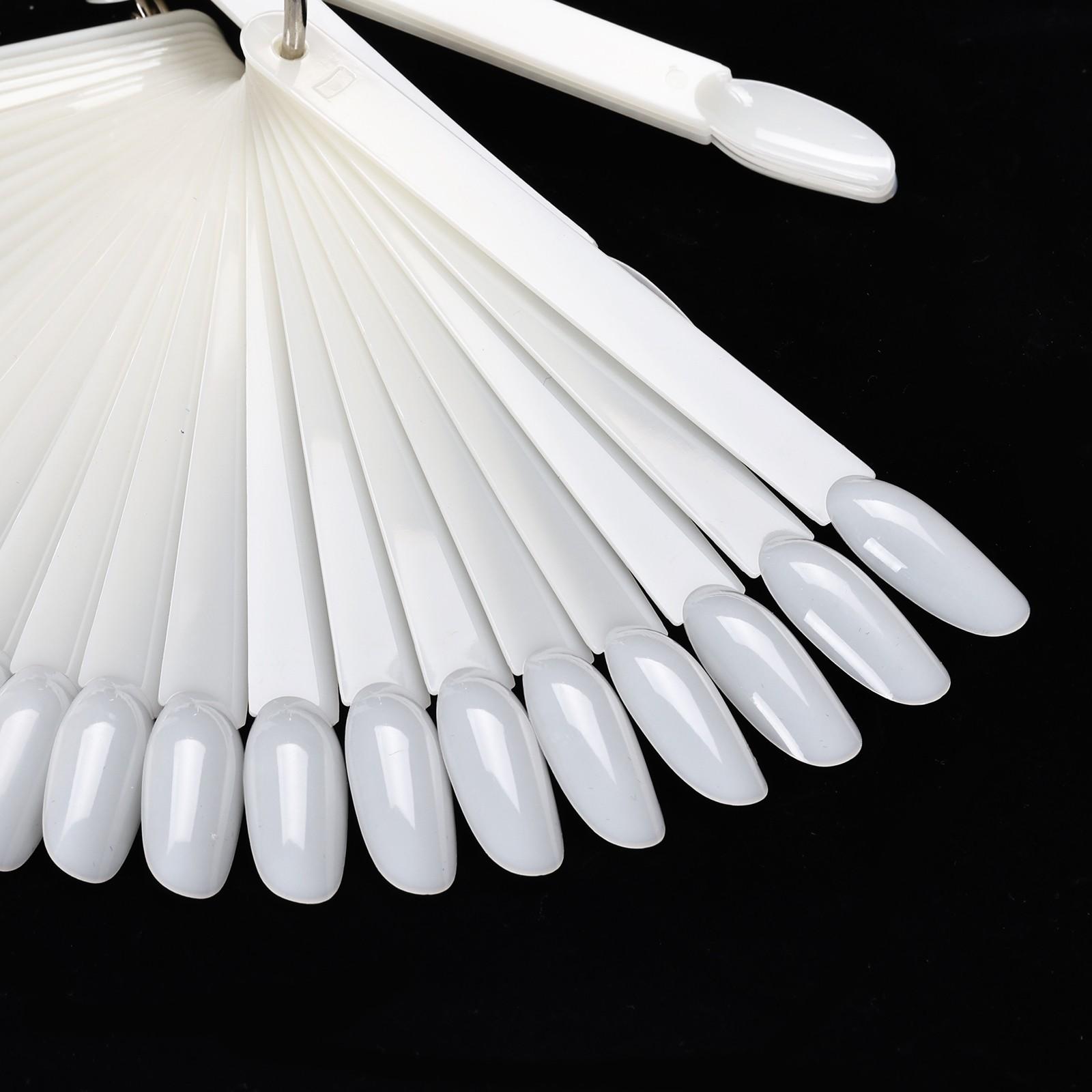 CyrilynnsNails New 50PCS Nail Products Nail Fan Card Polish Card Nail PolishPractice Polish Color Plate