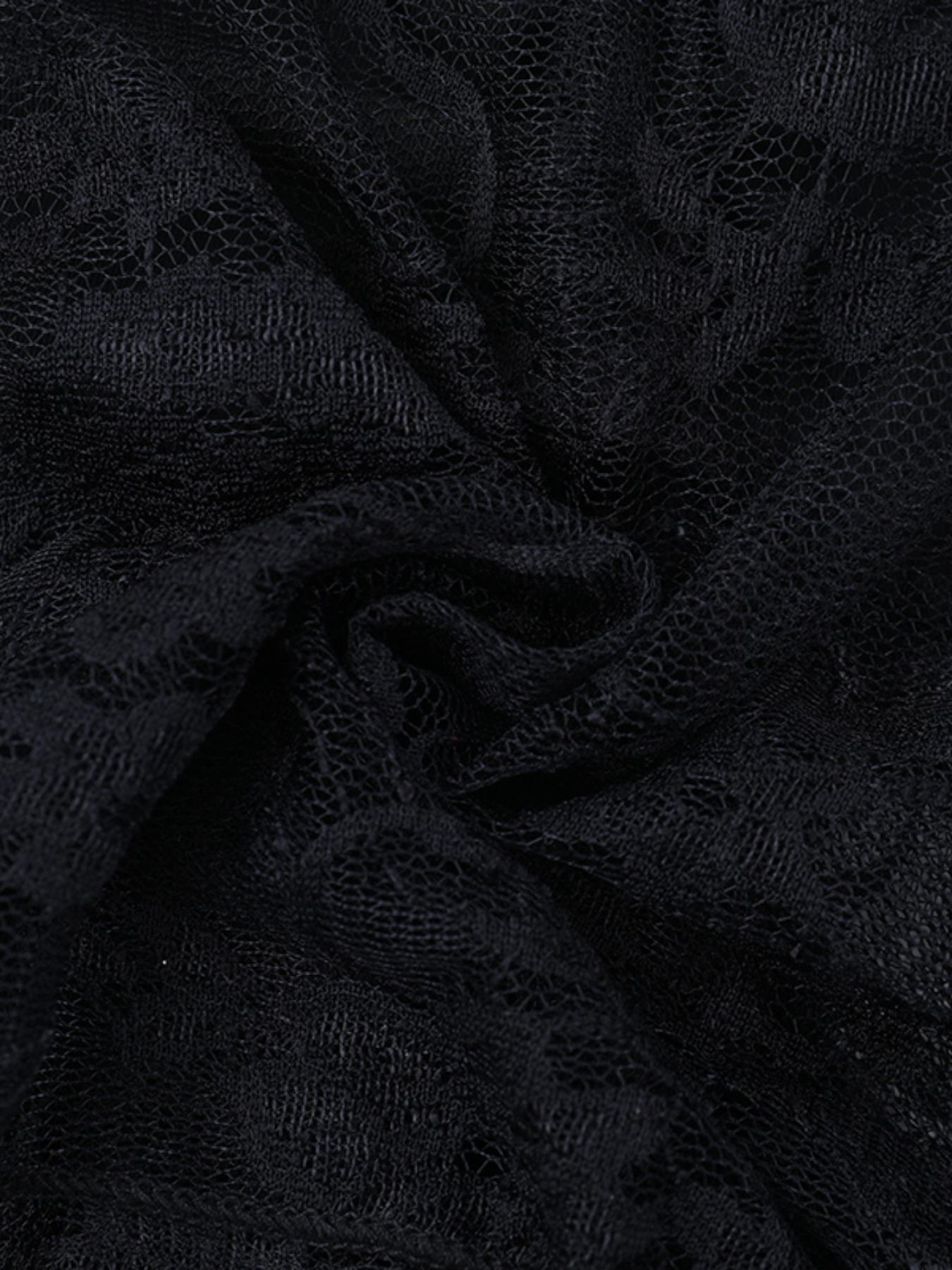 Elegant Lace Long Sleeve Top, Women's Fashionable Blouse, Stylish Hollow Out Design, Perfect for Casual Wear, All Seasons