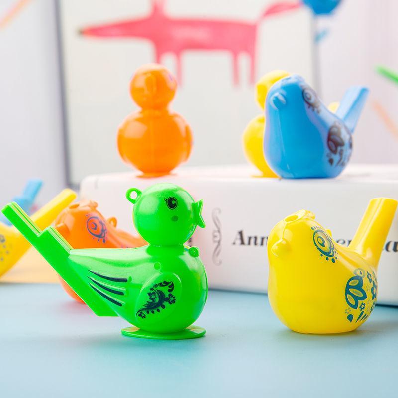 10PCS Colored Water Bird Whistles Outdoor Sports Funny Party Novelty Musical Puzzle Toy for Girls And Boys