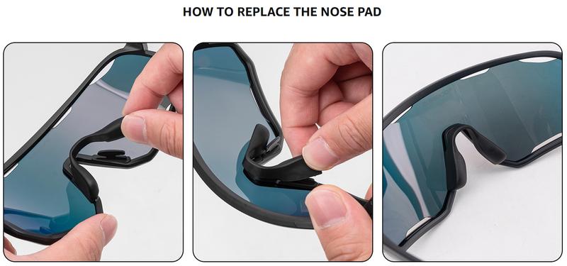 ROCKBROS Polarized Sunglasses for Men Women UV Protection Cycling Sunglasses Sport Glasses 3 Lenses