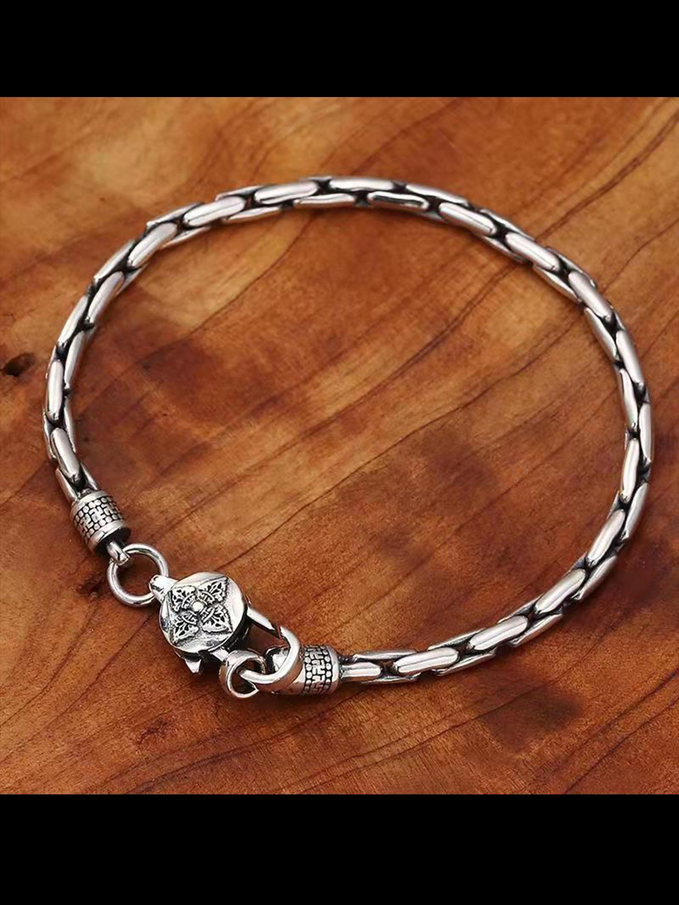 New Fashion Handmade High-Quality Polished Six-Word Mantra Vajra Hemp Rope Bracelet, Vintage Ethnic Style, Unique Personality Jewelry