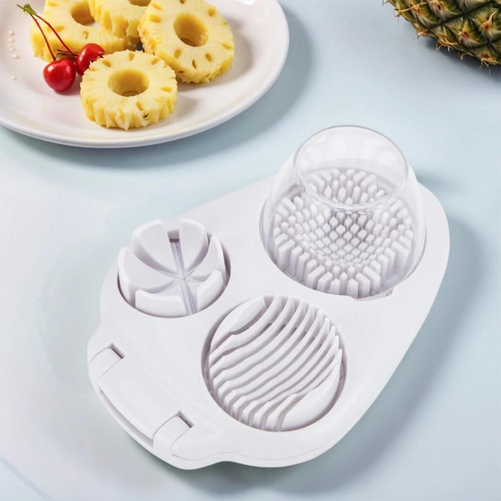 Multi-Function Kitchen Vegetable Cutter Stainless Steel 3-in-1 Egg Boiler & Slicer