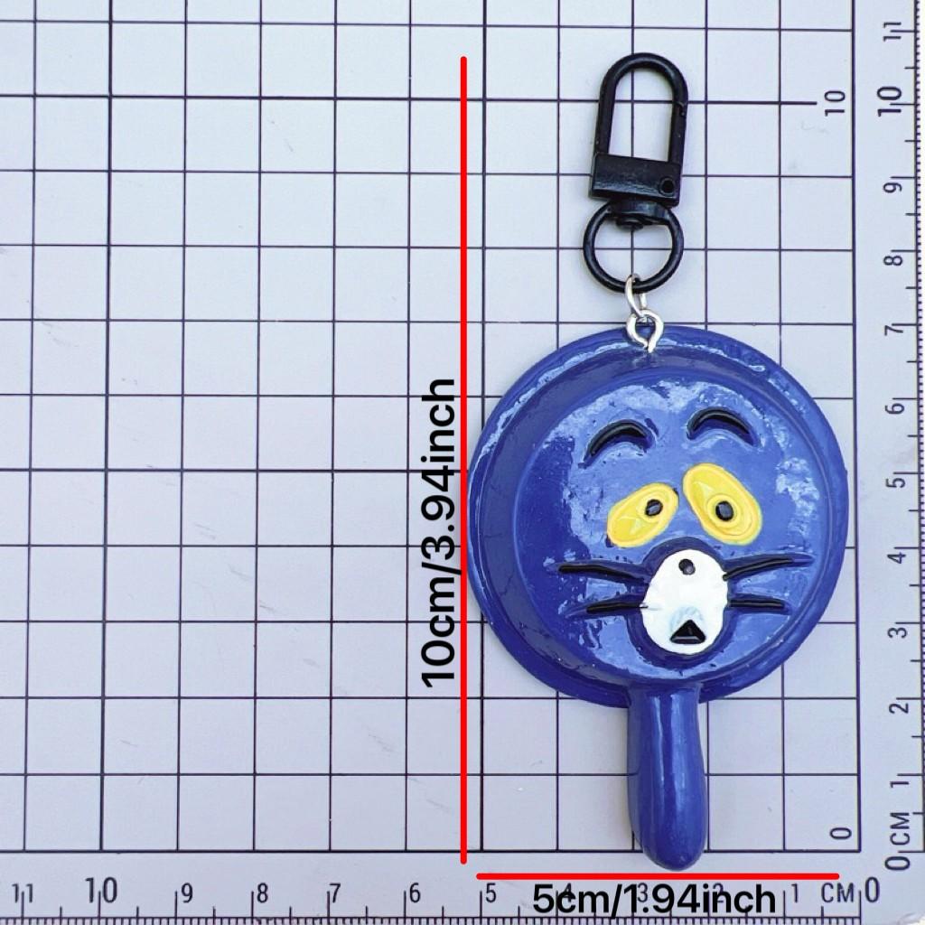 Cute Cartoon Creative Cat Mouse Keychain, Kids Backpack Car Accessory, Nail Clip Holder, Fun and Practical Gift Idea