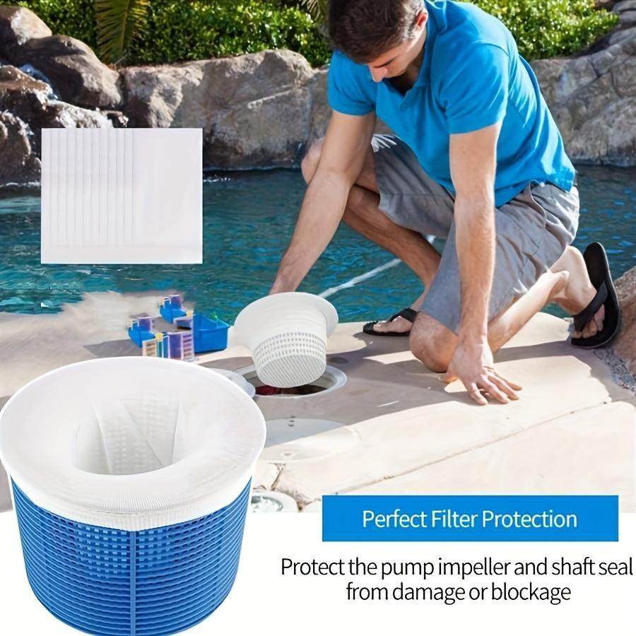 20-Pack of Pool Skimmer Socks - Filters Baskets, Skimmers Cleans Debris and Leaves for In-Ground and Above Ground Pools，Swimming Pool Skimmer Socks Home Appliance Nylon Mesh Filters Baskets Skimmers Swimming Pool Cleaning Tool Accessories