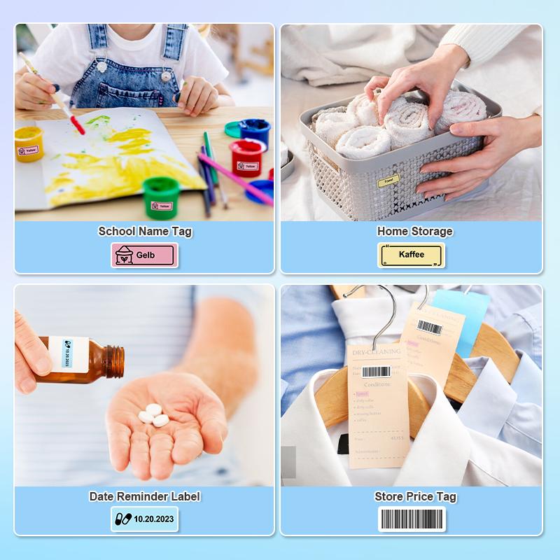 P31S Bluetooth Thermal Label Printer, Wireless Mini Sticker Printer with Tape,  Portable Thermal Printer For Study Notes, Barcode,Memos, Fillers, TikTokShopBlackFriday