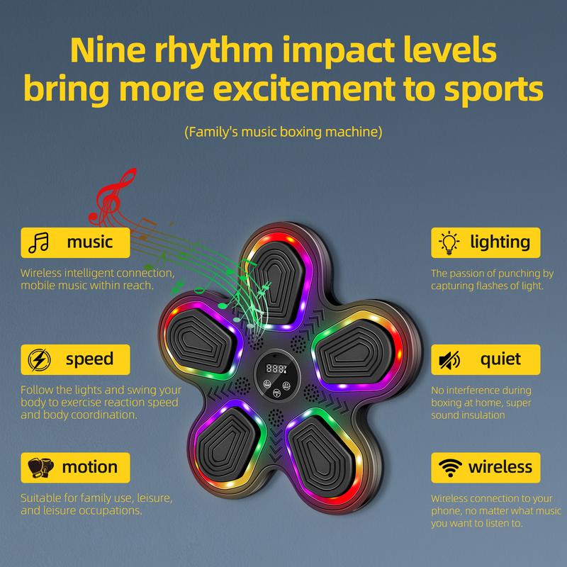 【Christmas gifts】Smart Boxing Machine with Gloves, Wall-Mounted Punching Trainer for Adults & Kids, Bluetooth 【Christmas gifts】Smart Boxing Machine with Gloves, Wall-Mounted Punching Trainer for Adults & Kids, Bluetooth