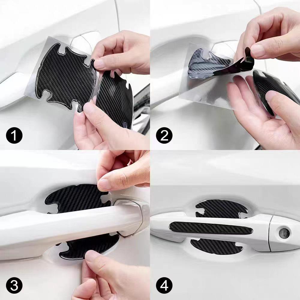 Mazda Car Door Handle Protector Set, Scratch-Resistant & Collision Prevention Film, Fits All Mazda Models, Automotive Accessories