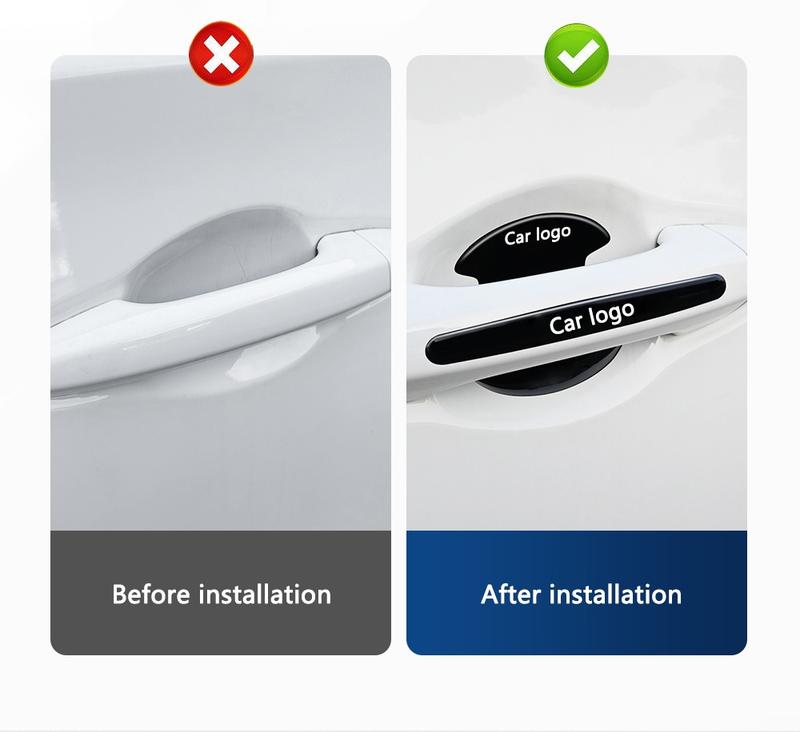 4 or 8 Pcs Car Door Handle Bowl Anti-Collision Protective Stickers for Toyota, Prius and Auris Auto Accessories