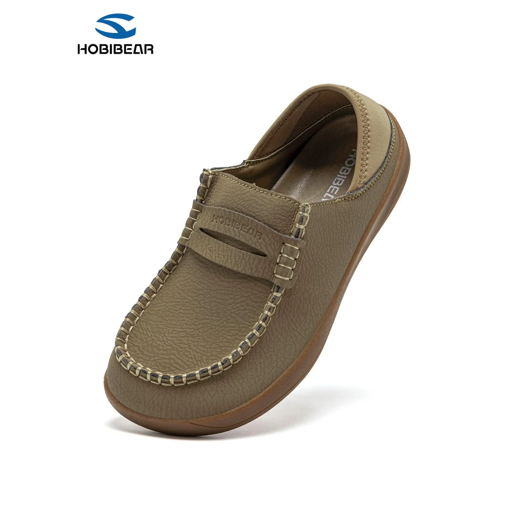 HOBIBEAR Women's Wide Toe Box Slip-On Loafers - Office Wear Walking Shoes, Commuting No-Scratch Easy-On Flats, Lightweight Summer Casual Footwear