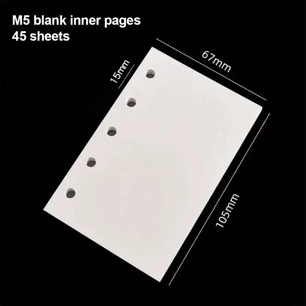 Portable PU Leather Binder Notebook with Photo Window 5-Ring Loose-Leaf Pocket Journal Detachable Planner Book Gift