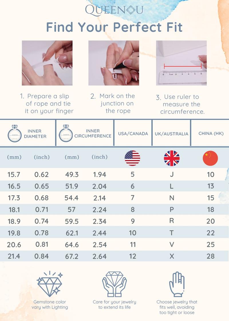 【276】Blue Synthetic Moissanite Ring Birthday Anniversary Daily Engagement - Vibrant, Elegant, Ideal for Various Occasions, Chic Design perfect gift