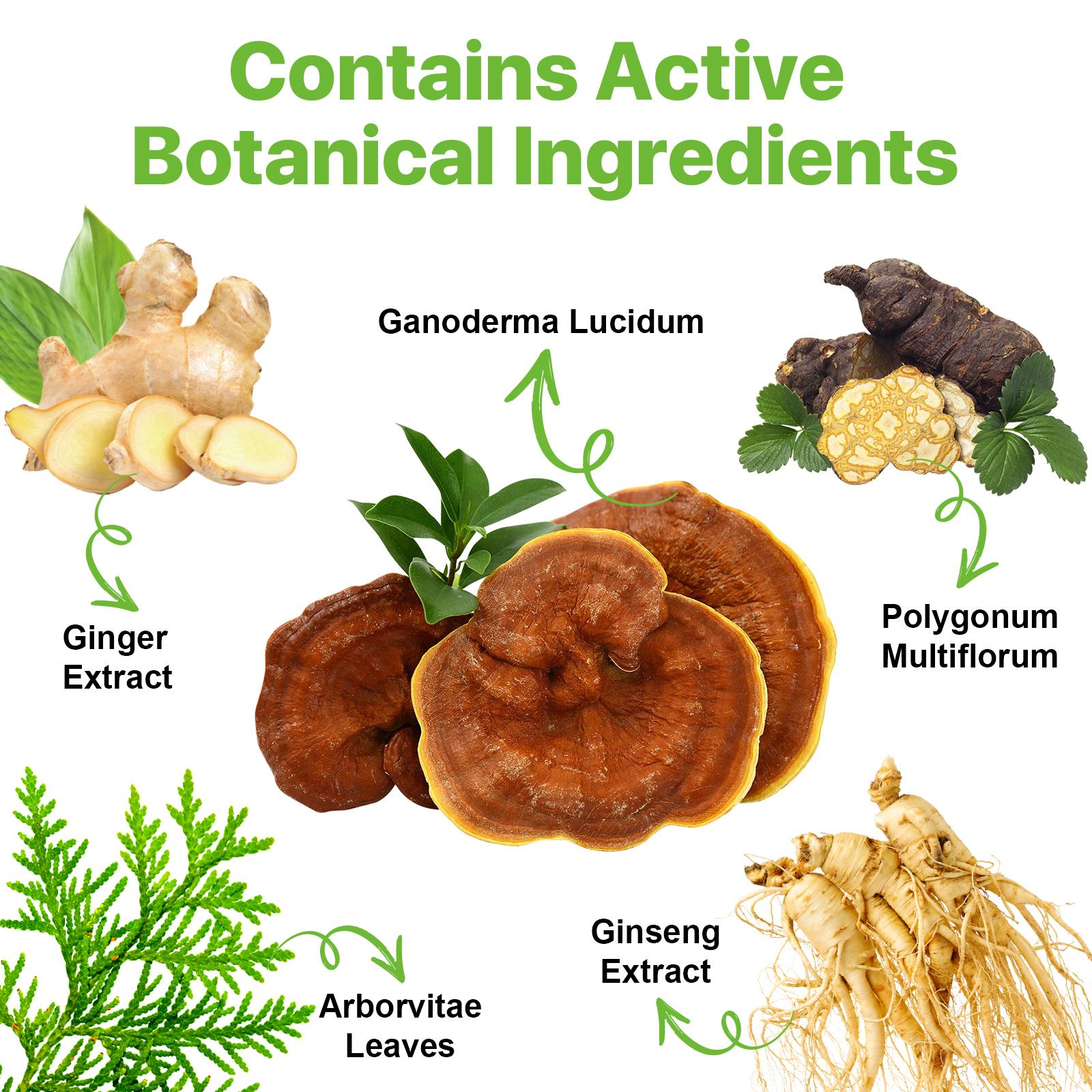 YECUCE 3in1 Hair Dye Shampoo - Dark Brown 500ml, natural herbal hair dye shampoo, quick coloring, suitable for both men and women.