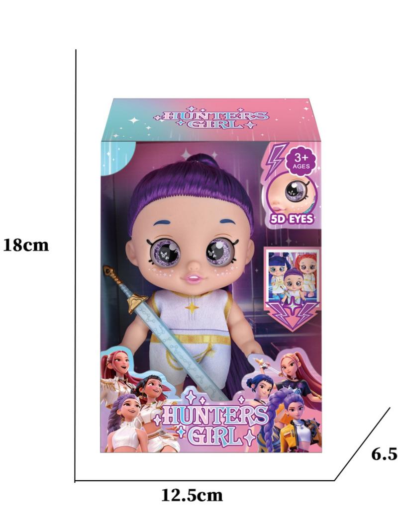 K-Pop Demon Hunter Anime Doll Set, 7 Inch Moveable Figures Rumi Mira Zoe, Cartoon Inspired Collection, Mystery Box Merch Gift, Articulated Figures