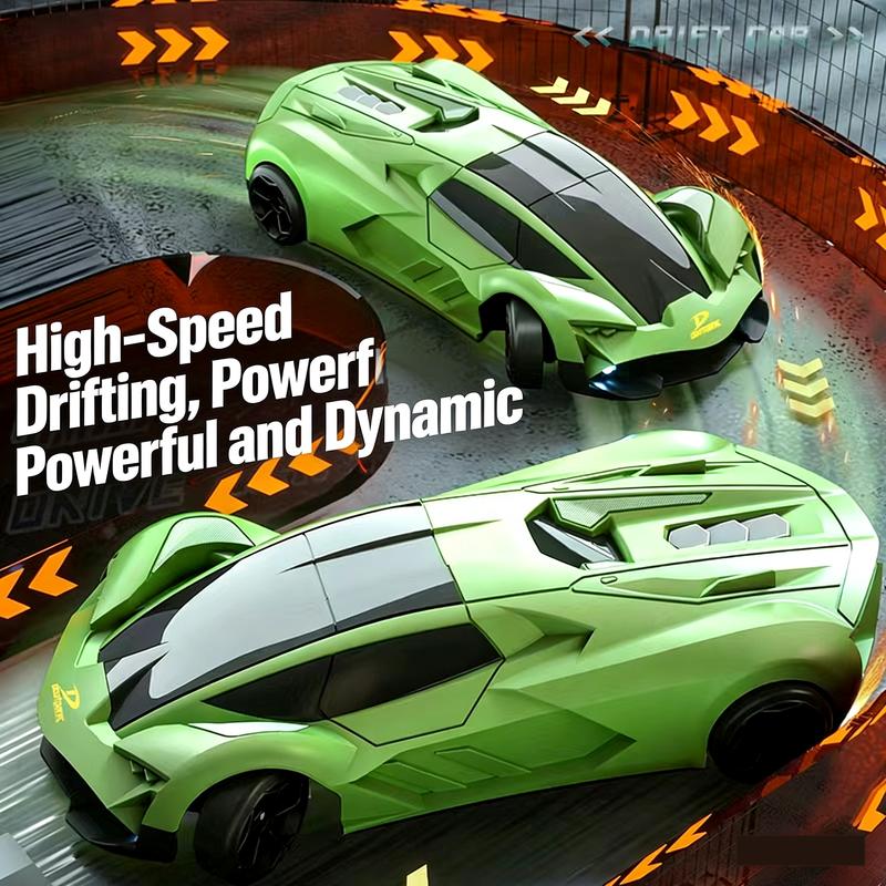 High-Speed Remote Control Drift Car with Lights, Realistic Design, 2.4g Controller, Includes Drifting Wheels, Perfect Birthday Gift, Rc Drift Car