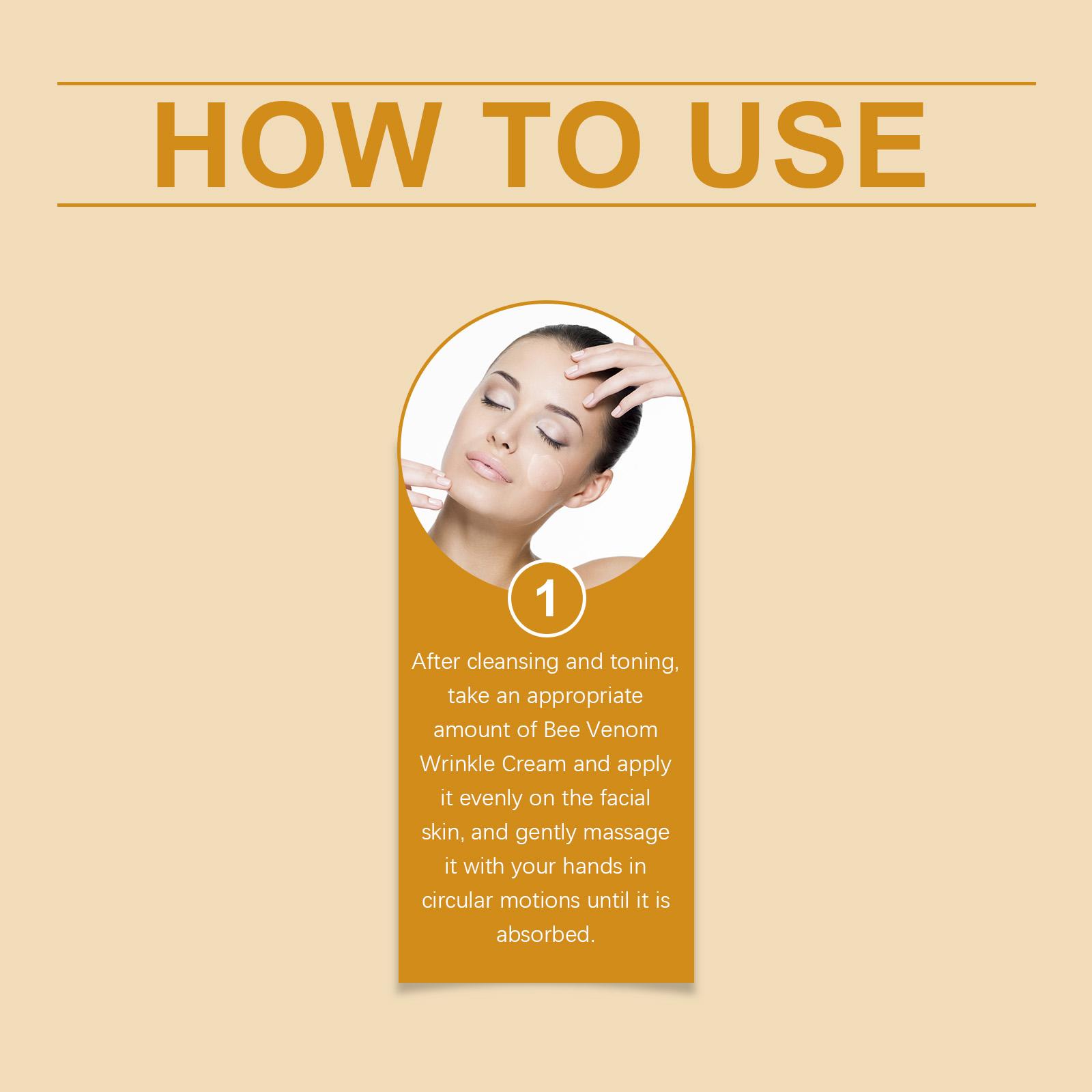 OUHOE Botox Bee Venom Cream - Wrinkle Reduction & Firming, Hydrating, Collagen Boosting, Suitable for All Skin Types, 0.71 Oz Anti-Aging Treatment