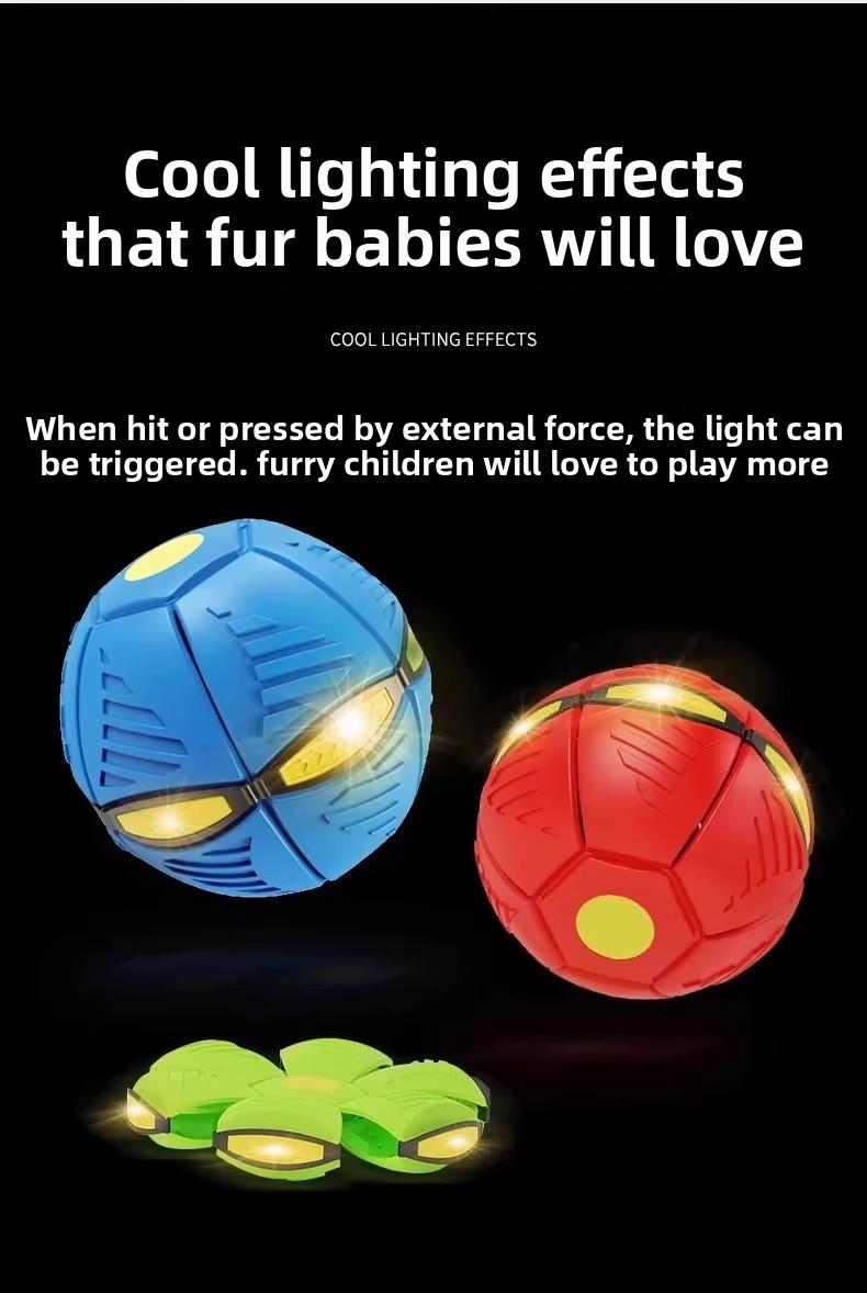 Dog toy - Self-amusement boredom relief elastic ball - Magic flying disc - Deformable ball - Footed ball - Educational toy - Outdoor sports ball