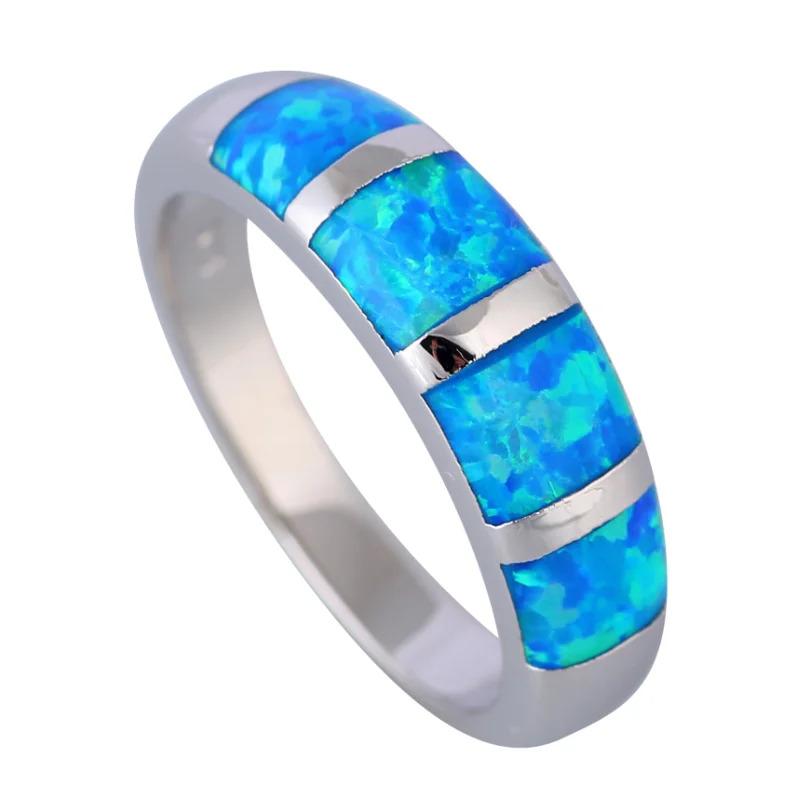 Opal Copper Ring for Women Men Gothic Vintage Jewelry Luxury Wedding Engagement Couple Matching Cocktail Rings Set Gift for Her