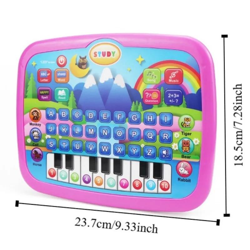 Kids Mini Tablet Learning Toy, Toddler Tablet, Realistic Computer Voice Reader, Pre-School Language Cognitive Gift, Educational Kids Toy, Learning Tool, Learning Machine, Learning Entertainment Tablet