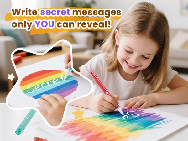 JoyCat 10 Color Changing Highlighter Pens, Dual Tip Magic Markers, Assorted Fluorescent Colors for Art Journaling, Note Taking, School Office Supplies