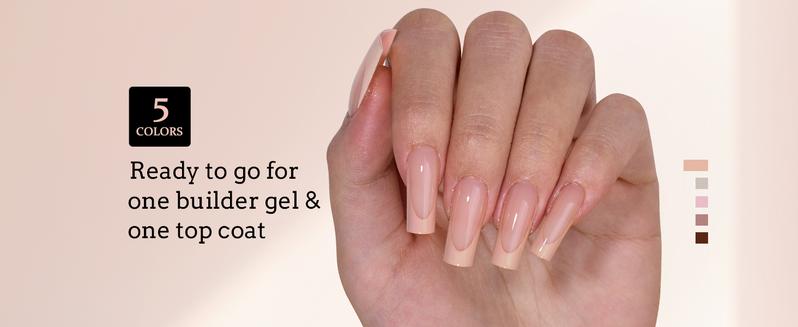 BTArtboxnails XCOATTIPS French Tips - 150pcs Fall Press On Nails Square or Almond or Coffin, Skin Tones Long Fake Nails, Soak Off Soft Gel Acrylic Nail Extensions Outdoorfun Beauty Products