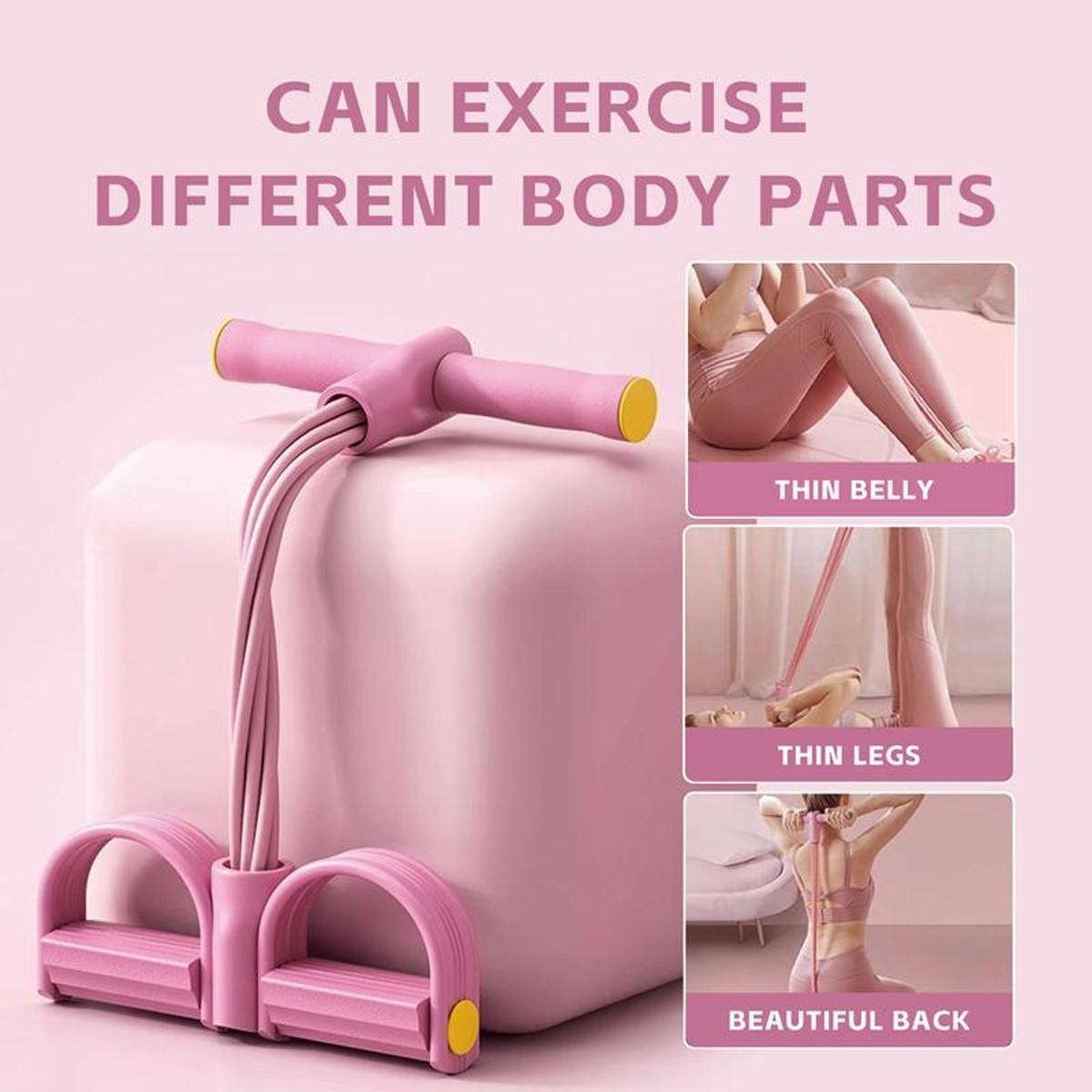 Multifunctional Tension Rope 6 Tube Designs, Gym Accessory Pedals, Ankle Pullers for Training, Leg Pulls, Yoga, Stretching