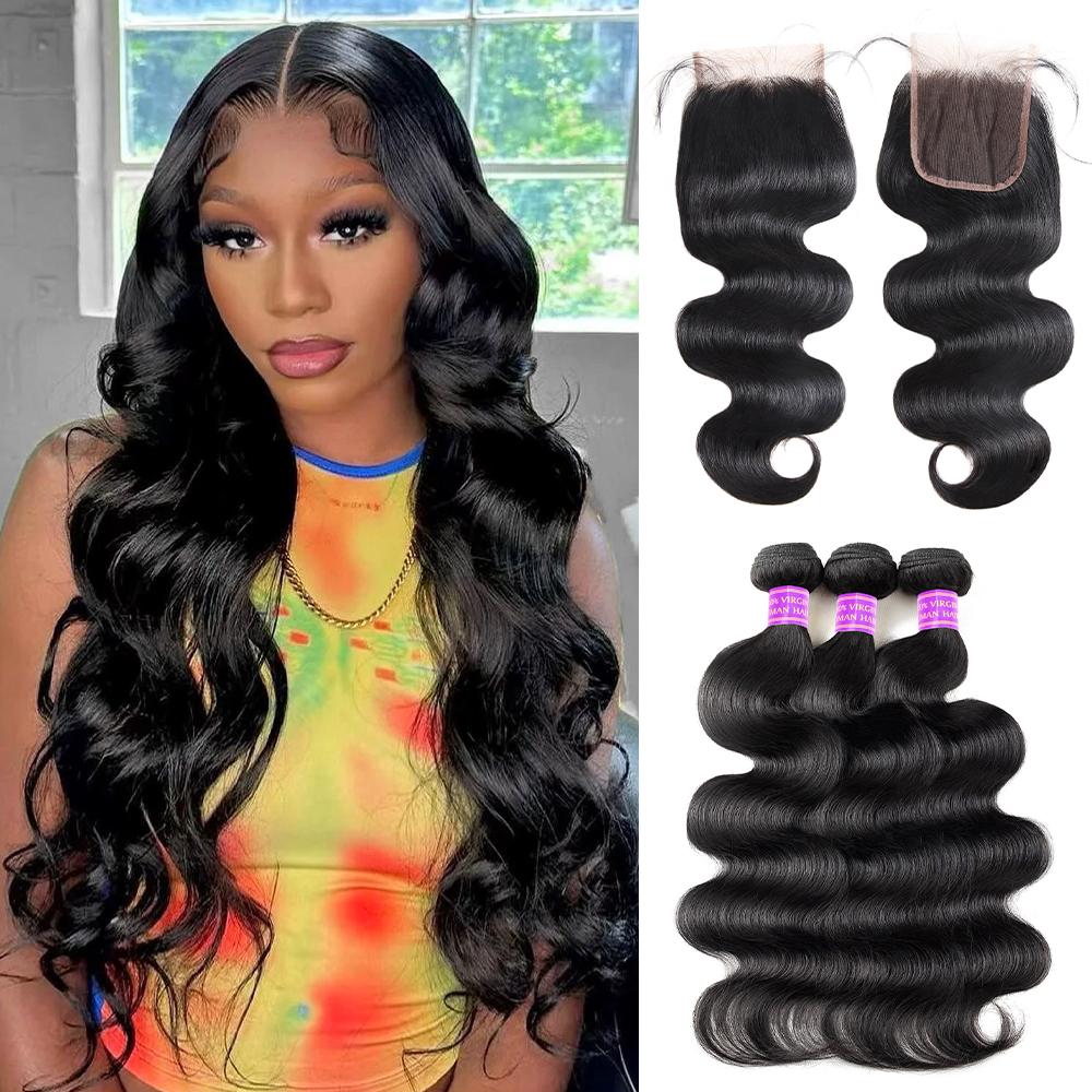 Ama Body Wave Bundles With Closure 4x4 Lace Closure With Bundles Virgin Human Hair Bundles With Closure Ama Body Wave Bundles With Closure 4x4 Lace Closure With Bundles Virgin Human Hair Bundles With Closure