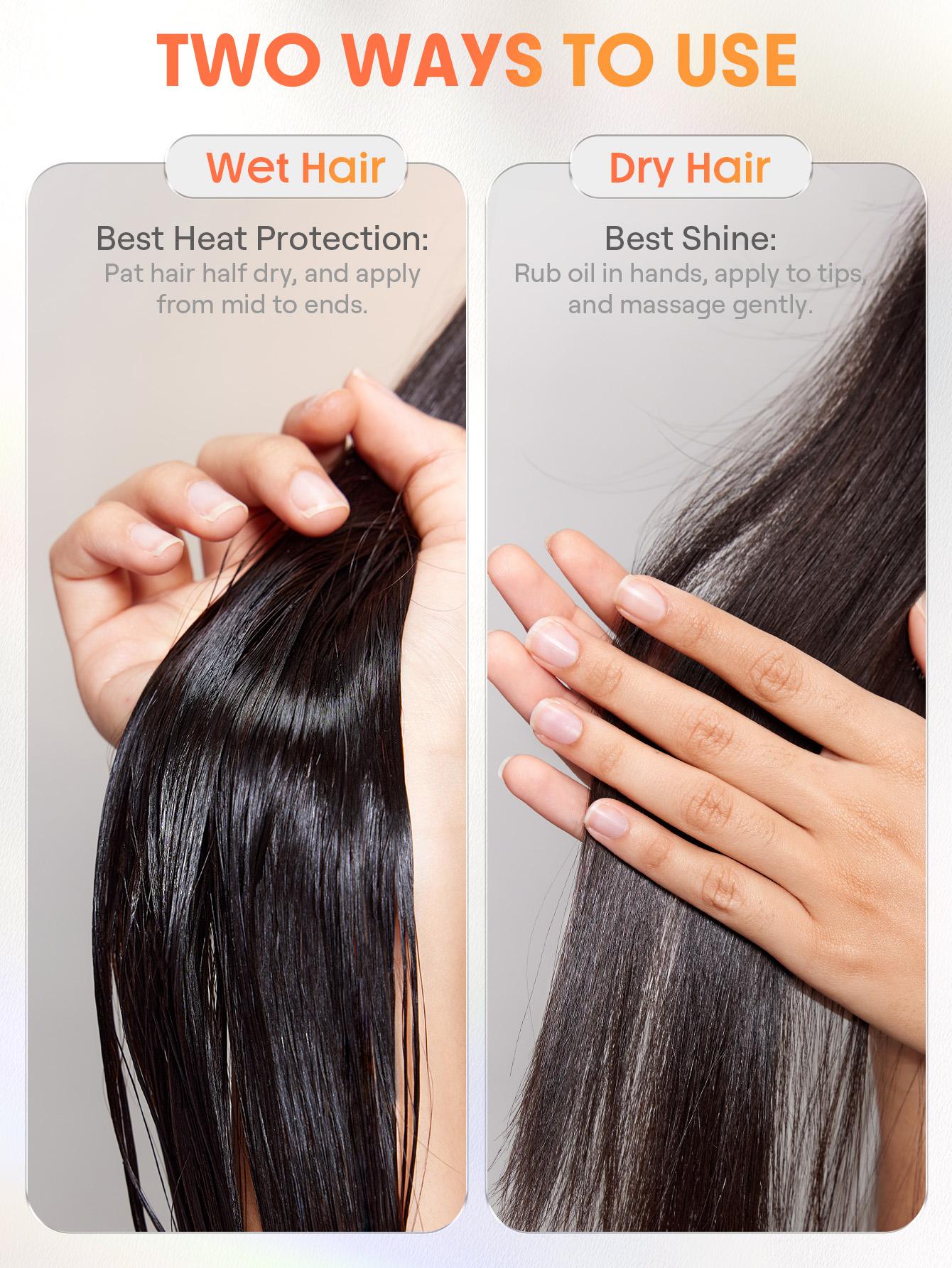 SHEGLAM HAIR Hot Streak Thermal Defense Glow Oil Elixir - 100ml Lightweight Frizz Control Nourishing Shine Drops-Effortlessbeauty-Productosdecabello